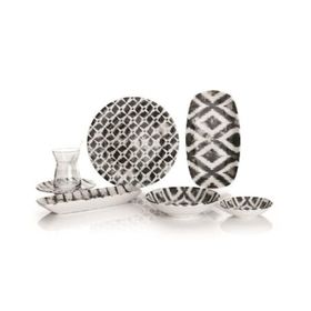 Schafer SIY01 16136 Siyah 32 Parça Sophie Kahvaltı Takımı