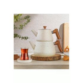Schafer Solea 2 lt Krem 3 Parça Çaydanlık Takımı