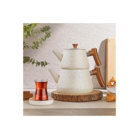 Schafer Solea 2 lt Krem 3 Parça Çaydanlık Takımı