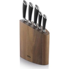 Schafer Solide 01 6 Parça Ahşap Standlı Çelik Bıçak Seti
