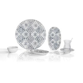 Schafer Spring Gri 32 Parça Kahvaltı Takımı
