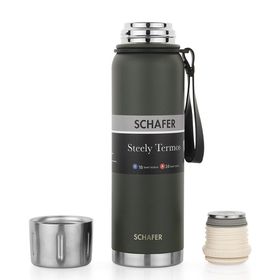Schafer Steely 750 ml Yeşil Termos