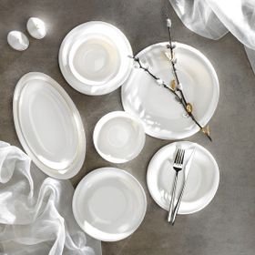 Schafer Superfine Bone Elixir 56 Parça Platin Yemek Takımı
