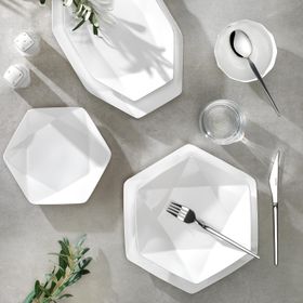 Schafer Superfine Bone Star 56 Parça Platin Yemek Takımı