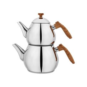 Schafer Tea Chef 1.5 lt Kahverengi 4 Parça Küçük Boy Çaydanlık Takımı