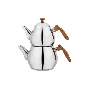 Schafer Tea Chef 1.5 lt Kahverengi 4 Parça Küçük Boy Çaydanlık Takımı
