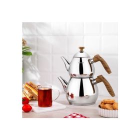 Schafer Tea Chef 1.5 lt Kahverengi 4 Parça Küçük Boy Çaydanlık Takımı