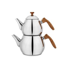 Schafer Tea Chef 2 lt Kahverengi 4 Parça Orta Boy Çaydanlık Takımı
