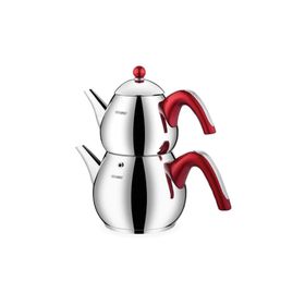 Schafer Tea Chef Kırmızı Büyük Çaydanlık Takımı