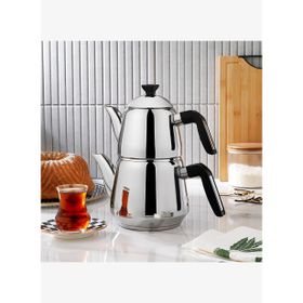 Schafer Teehaus 2.5 lt Siyah Çelik 4 Parça Çaydanlık Takımı
