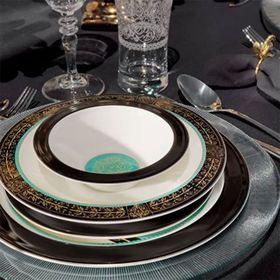 Schafer Tılsım Dreamy 60 Parça Siyah Yemek Takımı