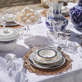 Schafer Tılsım Lace 60 Parça Lacivert Yemek Takımı