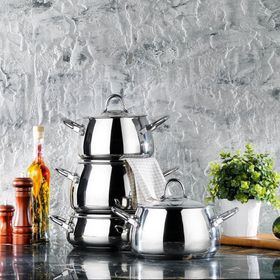 Schafer Trendy 8 Parça Çelik Tencere Seti