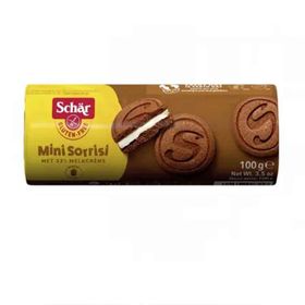 Schar 100 gr Glutensiz Mini Sorrisi Kaymaklı Çikolatalı Bisküvi (12 adet)