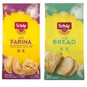 Schar Glutensiz 2x1 kg Mix B Ekmek Unu ve Farina Makarna Erişte Mantı Unu