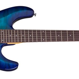 Schecter C-6 Plus Ocean Blue Burst Elektro Gitar
