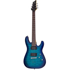 Schecter C-6 Plus Ocean Blue Burst Elektro Gitar