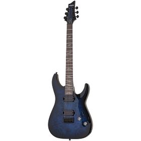 Schecter Omen Elite-6 See Thru Blue Burst Elektro Gitar