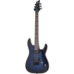 Schecter Omen Elite-6 See Thru Blue Burst Elektro Gitar