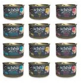 Schesir 12x80 gr After Dark Pate 3 Çeşit Karma Kedi Konserve