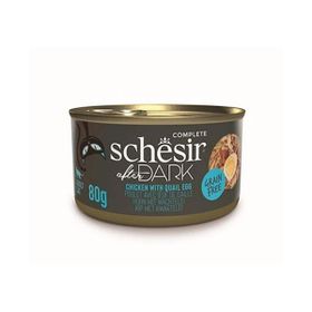 Schesir 12x80 gr After Dark Pate Tavuklu ve Bıldırcın Yumurtalı Yetişkin Kedi Konservesi