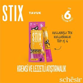 Schesir 15 gr 6 Adet Cat Stix Tavuklu Krema Kedi Ödülü