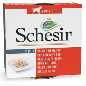 Schesir 150 gr Biftekli-Tavuklu Büyük Irk Yetişkin Yaş Köpek Maması