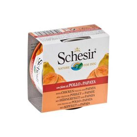 Schesir 150 gr Fruit Tavuk ve Papaya Yetişkin Köpek Konservesi
