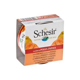 Schesir 150 gr Fruit Tavuk ve Papaya Yetişkin Köpek Konservesi