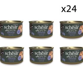 Schesir 24x80 gr After Dark Parça Etli Tavuklu ve Ördekli Konserve