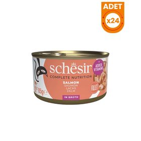Schesir 24x85 gr Somonlu Naturel Konserve Kedi Maması