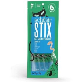 Schesir 6x15 gr Stick Ton Balıklı Yetişkin Kedi Ödülü