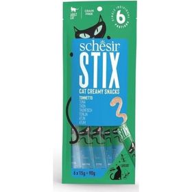Schesir 6x15 gr Stick Ton Balıklı Yetişkin Kedi Ödülü
