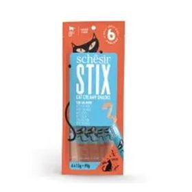 Schesir 6x15 gr Stix Somon Balıklı Krema Kedi Ödül Maması