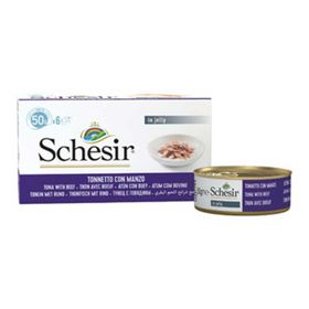 Schesir 6x50 gr Multipack Tunalı Biftekli Kedi Konservesi