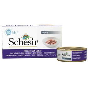 Schesir 6x50 gr Multipack Tunalı Biftekli Kedi Konservesi