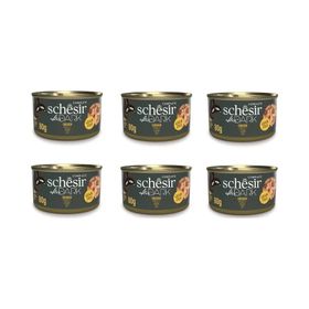 Schesir 6x80 gr After Dark Parça Etli Tavuklu Kedi Konservesi