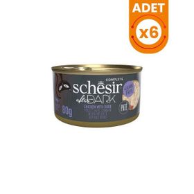 Schesir 6x80 gr After Dark Pate Tavuklu ve Ördekli Yetişkin Kedi Konservesi