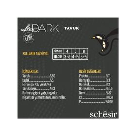 Schesir 6x80 gr After Dark Pate Tavuklu Yetişkin Kedi Konservesi