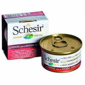 Schesir 6x85 gr Sığır Etli ve Ton Balıklı Yetişkin Kedi Konservesi