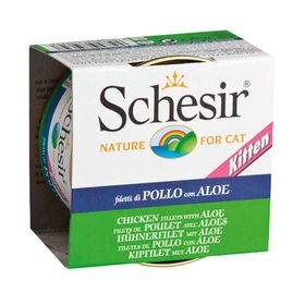 Schesir 6x85 gr Tavuklu ve Aloe Veralı Nature Yavru Kedi Yaş Maması