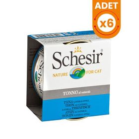 Schesir 6x85 gr Ton Balıklı Naturel Konserve Kedi Maması