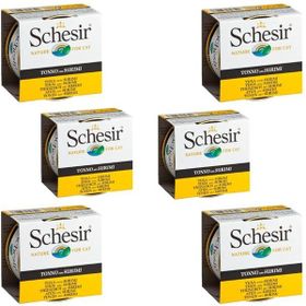 Schesir 6x85 gr Ton Balıklı ve Yengeçli Yetişkin Kedi Konserve