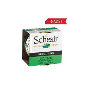 Schesir 6x85 gr Ton Balıklı ve Yosunlu Kedi Konservesi