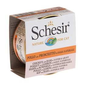Schesir 70 gr Naturel Soslu Tavuklu Ve Karidesli Kedi Konservesi