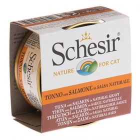 Schesir 70 gr Soslu Tuna ve Somonlu Kedi Konservesi