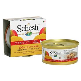Schesir 75 gr Ton Balıklı + Mango Yetişkin Kedi Konservesi