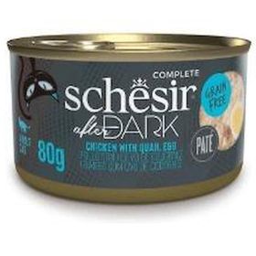 Schesir 80 gr After Dark Ezme Tavuklu ve Bıldırcın Yumurtalı Yetişkin Kedi Konservesi