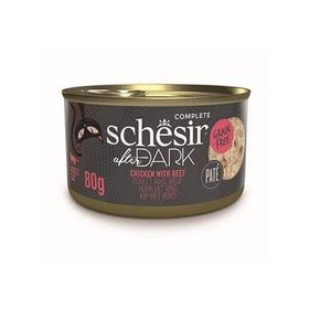 Schesir 80 gr After Dark Pate Tavuk Etli Ve Sığır Etli Tahılsız Yetişkin Kedi Konservesi