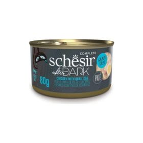Schesir 80 gr After Dark Pate Tavuklu ve Bıldırcın Yumurtalı Yetişkin Kedi Konservesi